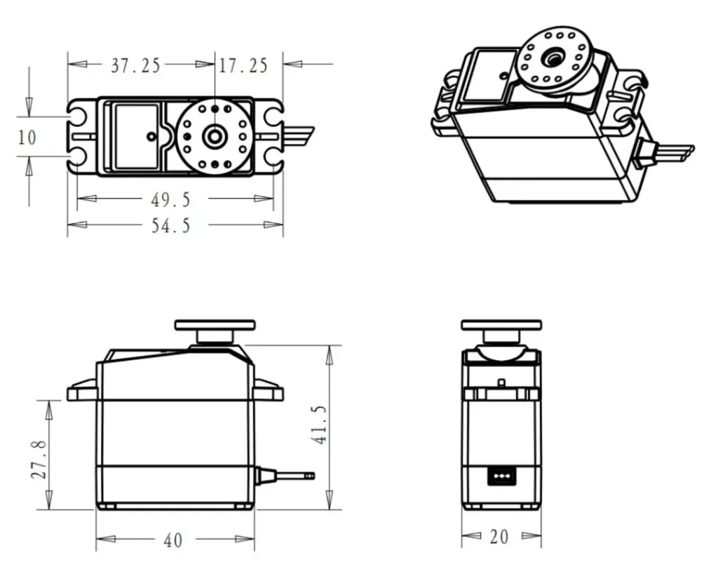 Turnabot DS3339SSG Servo 2.webp