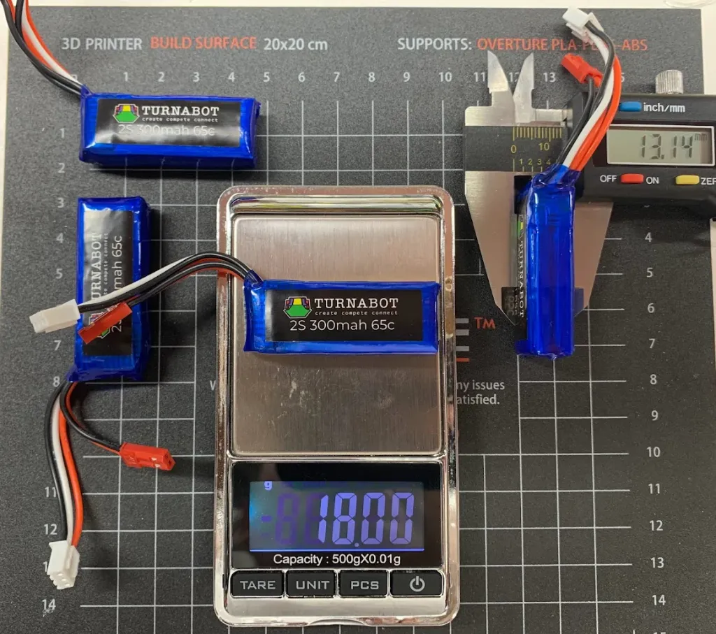 2S 300mah Turnabot 65-130C Premium Lipo Battery 2.webp