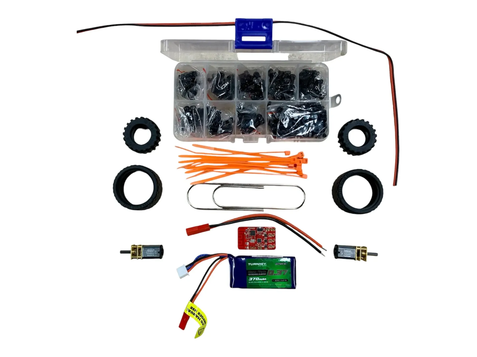 SLCR Drive Kit for 1 lb Combat Robots with Optional Servo and/or Brushless Motor (Standard (Build from Scratch), No Radio or Charger, Drive Kit Only (No Additional Components))