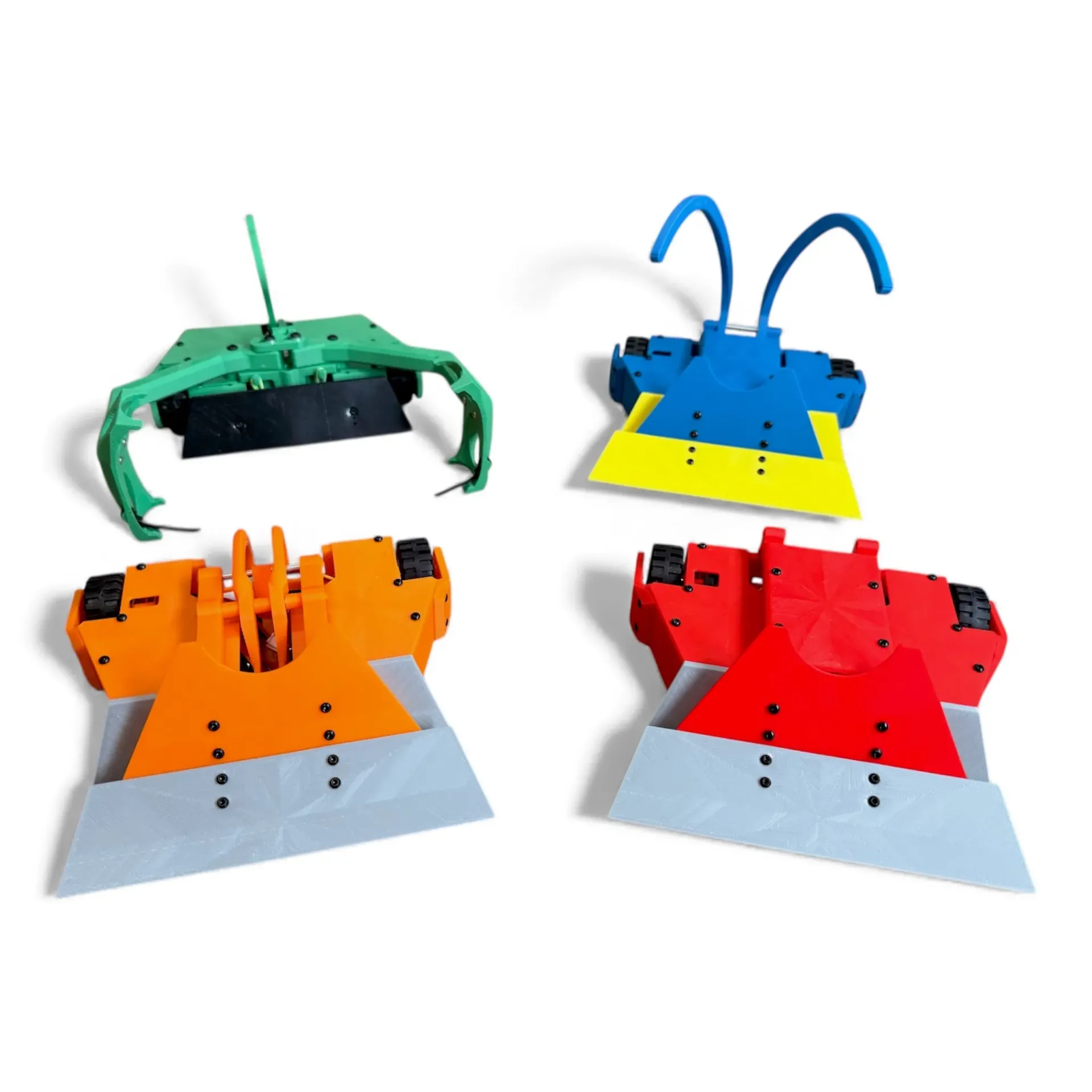 Creatabot 1/2 lb Combat Robotics Kit - DIY Robot Starter Kit with Chassis, Motors, Weapons, & Controller (No Radio or Charger, Only FlipFrenzy and SuplexSlam, Standard (Build from Scratch), Red)