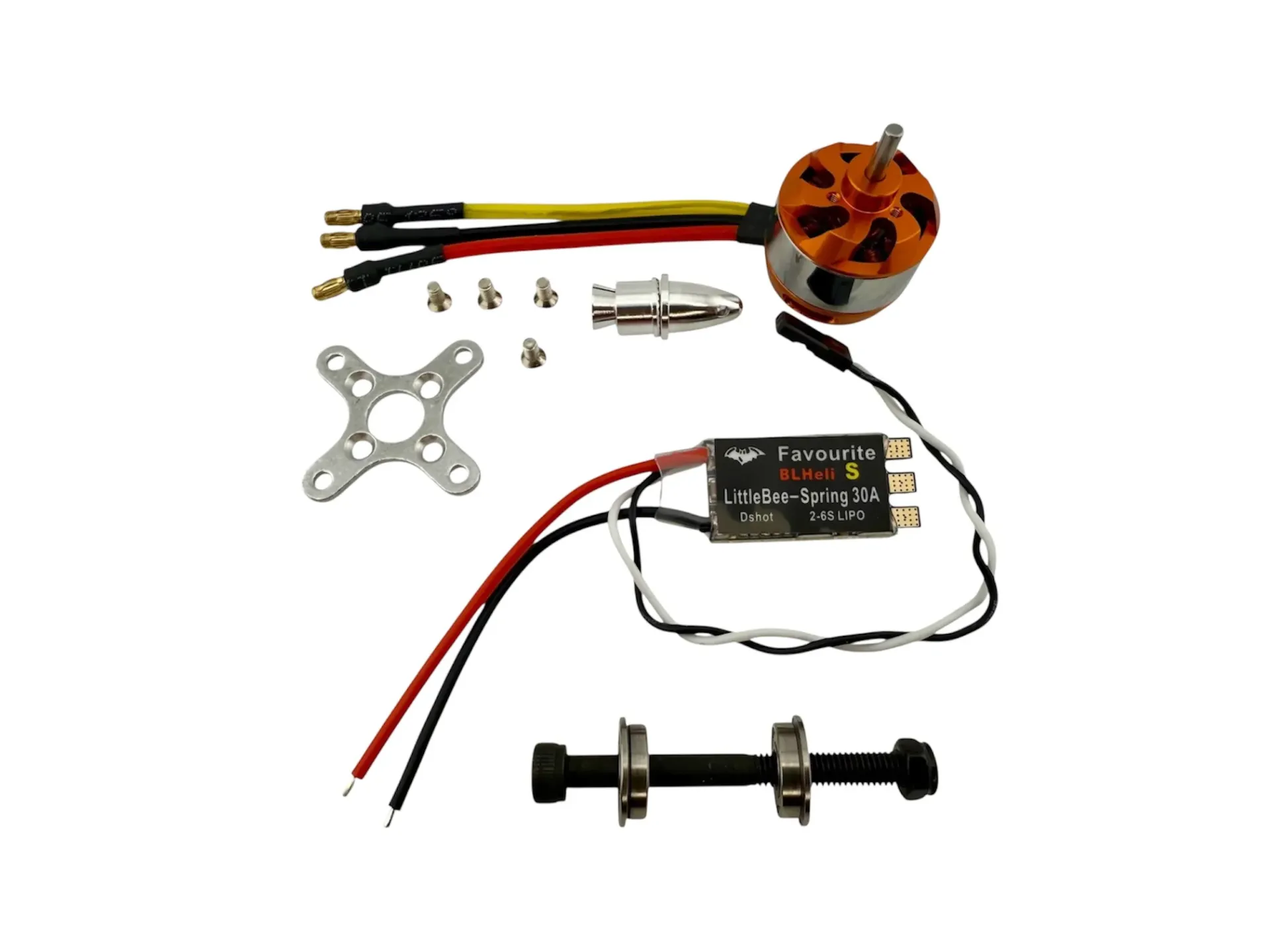 Brushless Motor (2822 1450kv) & 30A ESC & Bearing Package
